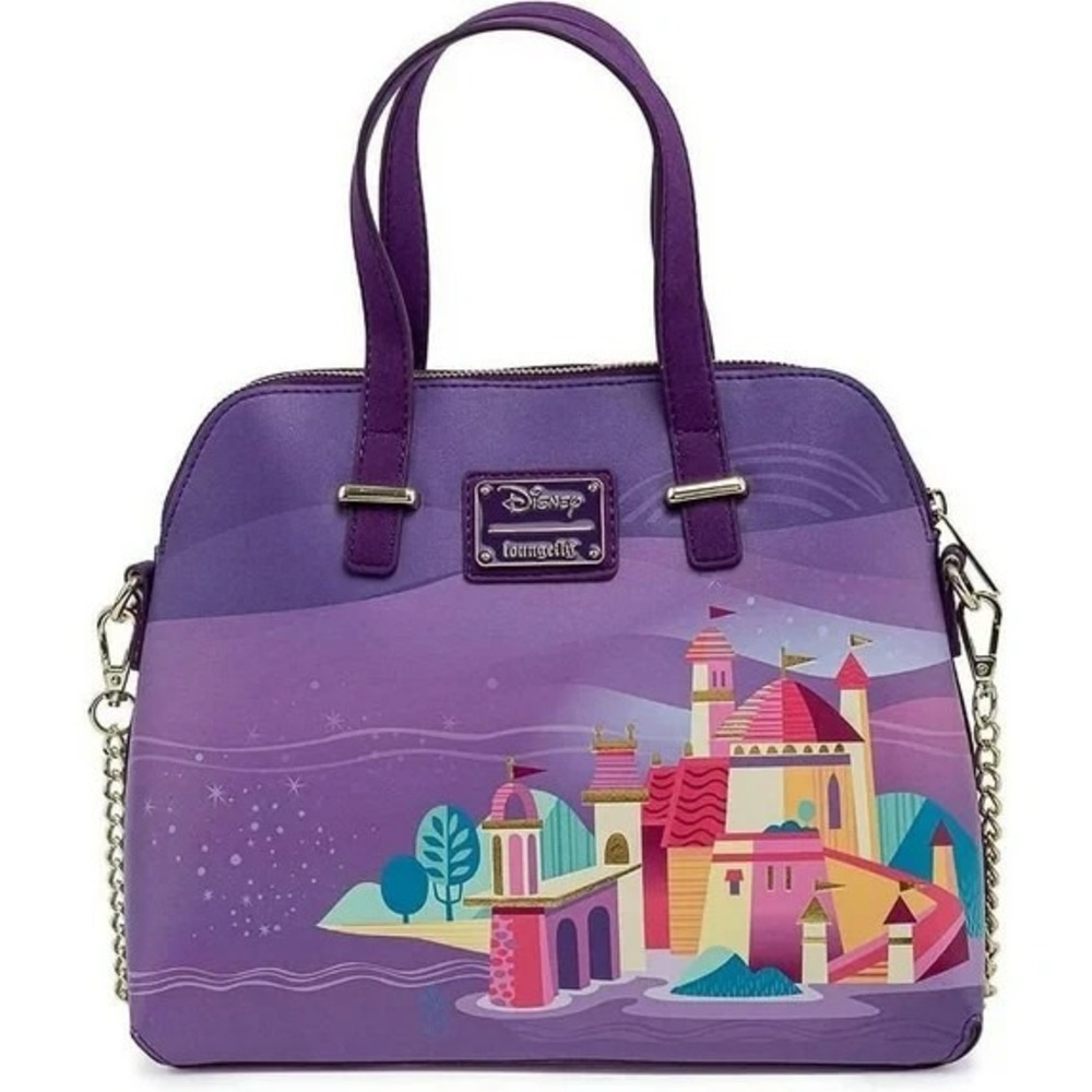 Loungefly Disney The Little Mermaid Ariel Castle Collection Crossbody Purse New - Picture 2 of 4